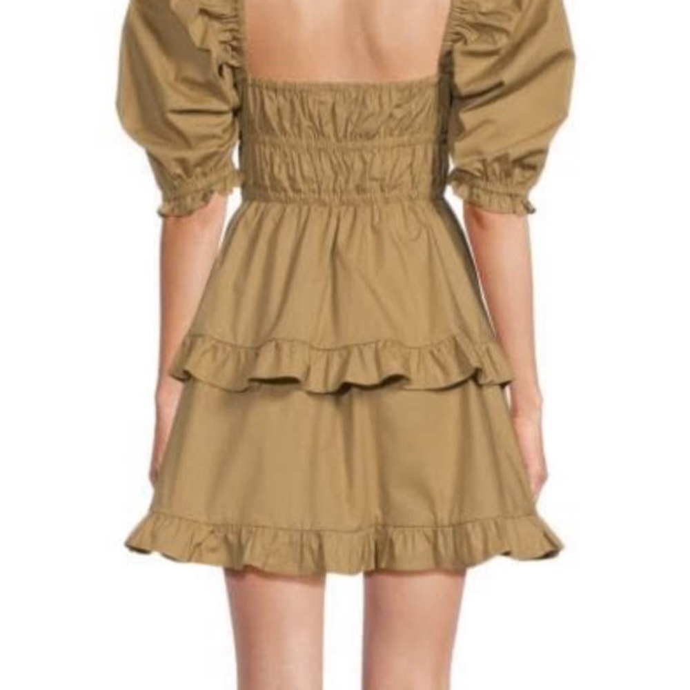 WeWoreWhat Tan Ruffle Mini Dress - Picture 2 of 3